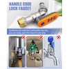 Quwfesudy Upgraded Outdoor Faucet Lock System - Gate Valve LockoutDevice,