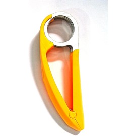Banana Fruit Cutter Slicer Chopper for Kitchen Tools, Plastic Fruit Salad Strawberry Grapes Peeler Cutter, Chopper Pack of 1 (Yellow, One Size)
