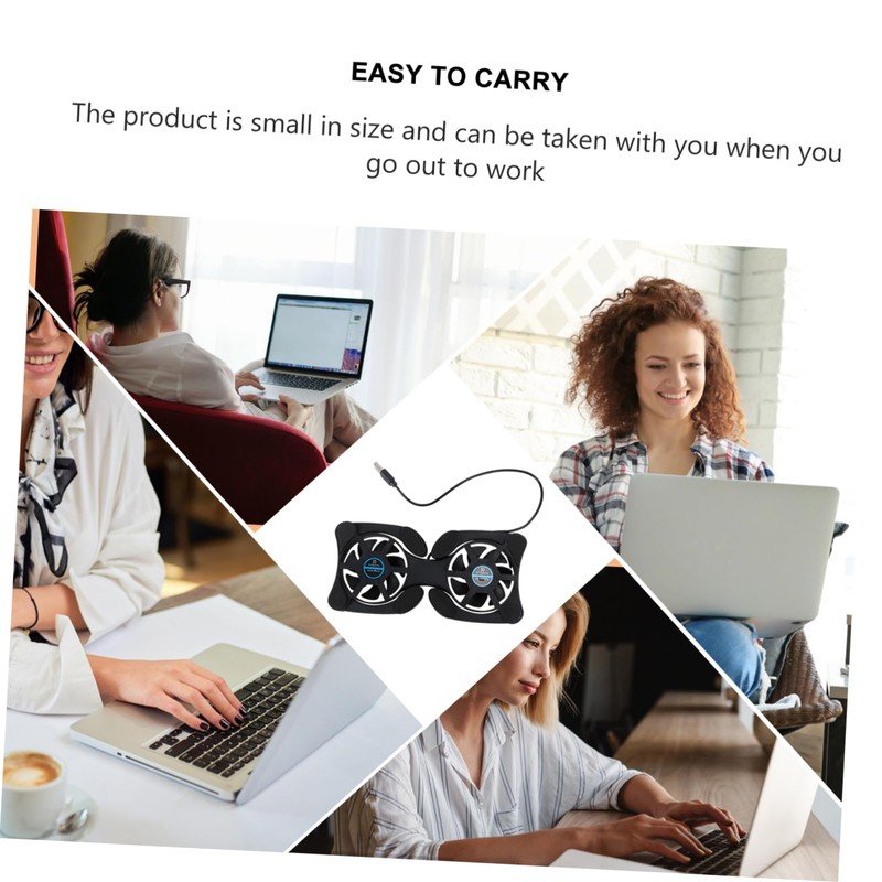 SEWACC Portable Foldable Laptop Cooler USB Notebook Cooling Mat with