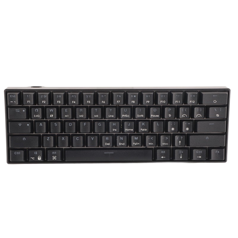 Mechanical Keyboard 61 Keys Three Modes Support Wireless Portable Ergonomic