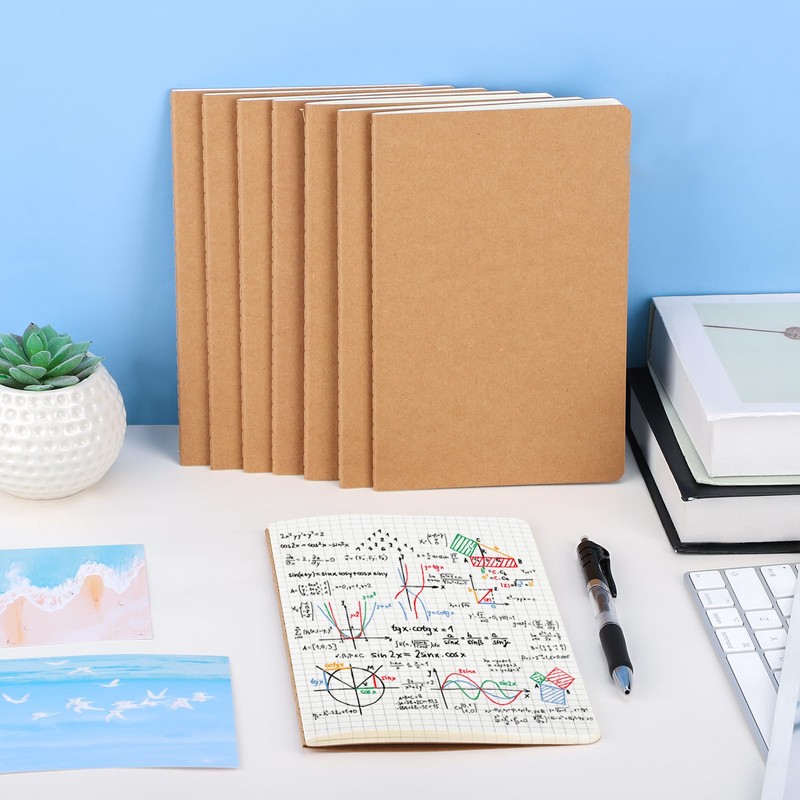 Yarotm Notebook A5 Squared - Pack of 8 100 g/m²