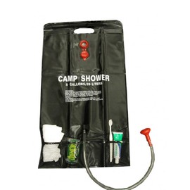SunnCamp Platinum 20ltr Solar Shower with Storage Pockets - Black