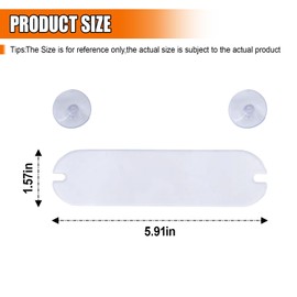 GAOLAOSY EZ Pass Holder, Car Transponder Holder with Adhesive and Strong Suction Cup, Easy to Install & Remove Toll Pass Windshield Mounting Strip, Universal for Most Major Toll Passes (2PCS)