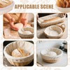 Set of 4 Linen Insert for Bread Proofing Baskets, Baker's
