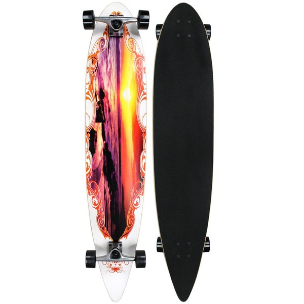 Krown Sunset City Surf Longboard Skateboard
