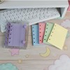 BLOOPIC Personal Organizer, Transparent, A7 Size, 6 Holes, Mini Clear
