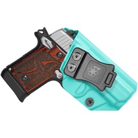 P238 Holster IWB Kydex Holster Fit: Sig Sauer P238 Pistol – Inside Waistband Concealed Carry – Adjustable Cant & 'Posi-Click' Retention – No Wear - No Jitter - US Made by Amberide