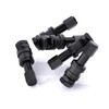CKAuto 5 Pcs VS43/TR43E Tubeless Metal Clamp-in Valve Stems, Black