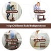 StrongTek Bamboo Two Step Stool for Adults and Kids, Bed
