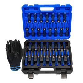 Kuntech 30 PCS Universal Terminal Release Kit, Universal Electrical Terminal Removal Tool for Replaces Universal Vehicle Wire Harness Pin Connector Release