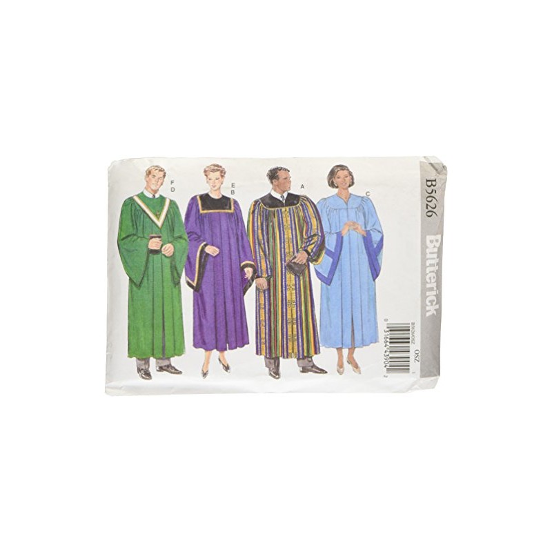 BUTTERICK PATTERNS B5626 Unisex Robe and Collar
