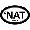 CafePress NAT Sticker White Oval Car Bumper Sticker