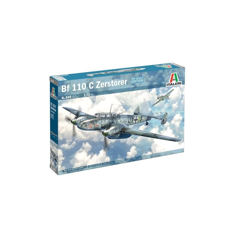 Italeri 0049 1:72 DT. BF-110 C-3/C-4 Zerstörer - modellismo, kit,