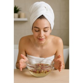 Jaqua Facial Steam Kit for Women – Herbal Sachets with Lavender, Rose & Calendula | Self-Care Spa Detox for Glowing Skin Signature | 4 Pack