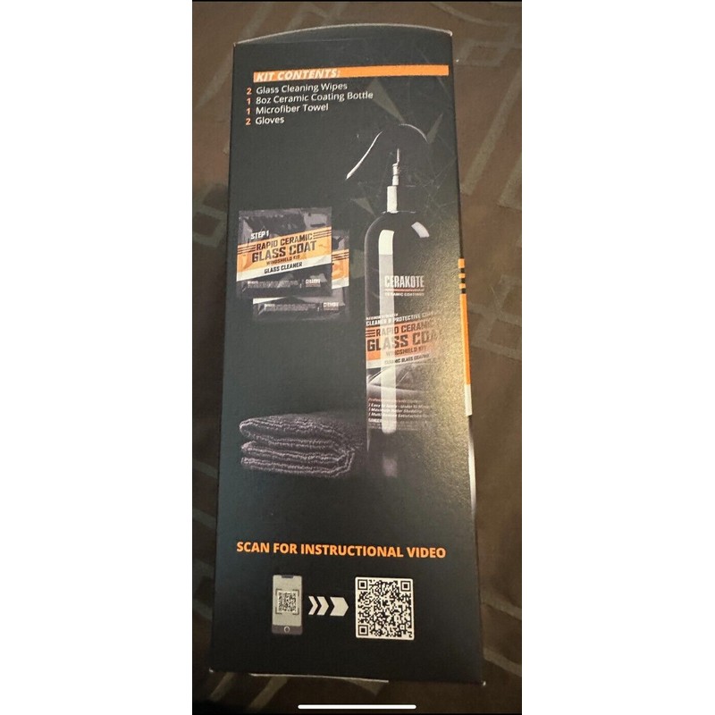 CERAKOTE® Rapid Ceramic Glass Coat Windshield Kit (8 Oz Bottle)–