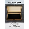 Engraved Time Capsule Memory Box – Wooden Keepsake Box for