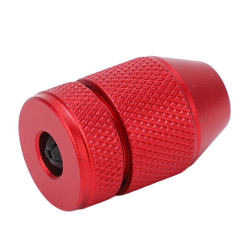 Adjustable Drill Stop Collar Aluminum Alloy Red Anti Slip Nylon
