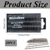 20 Pieces HSS Mini Micro Drill Bit Set 0.3-1.6mm Twist