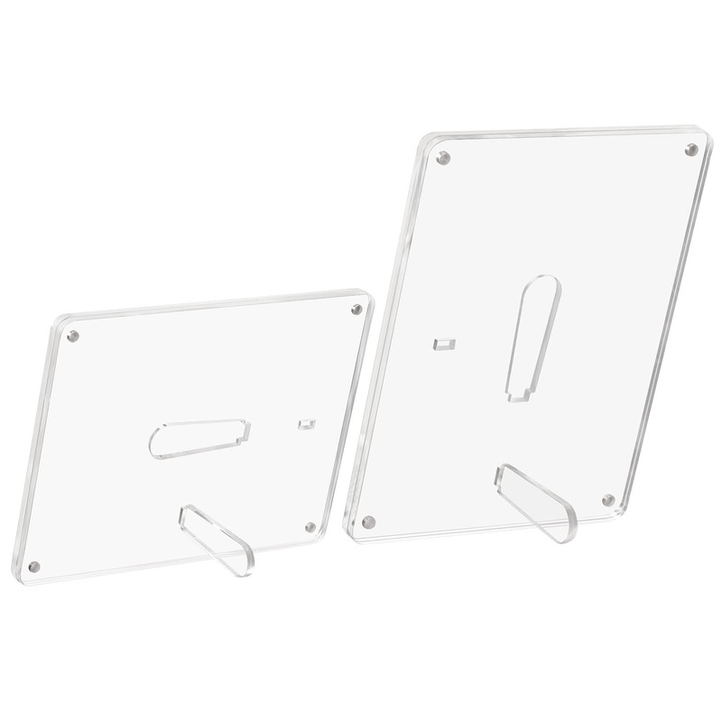 Boxalls 4x6 Inches Acrylic Picture Frame with Stand, Clear Photo