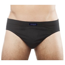 Brubaker Men’s Cotton Briefs, Pack of 7 - black Plain, size: xl