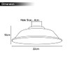 LEDSone Lampshade for Ceiling Light Industrial Replacement Shade Metal Ceiling