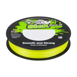 Berkley Sick Braid 8 Way Braided Fishing Line, Super Smooth 8 Way Multifilament PE Predator Braid Fishing Lines 150-300m for Freshwater or Saltwater Sea Fishing, Hi-Viz Yellow