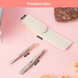 AUYAO Tweezers for Facial Hair Eyebrow Tweezers Set Women & Men, Stainless Steel Slanted Hair Removal Eyebrow Plucker Tweezer Beauty Tool for Ingrown Hair Blackhead Removal Eyelash Extension