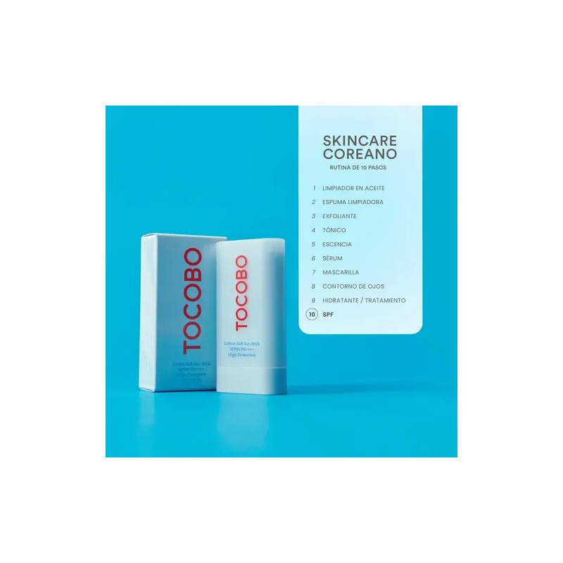 Tocobo Protector Solar en Barra Cotton Sun Stick Spf50+