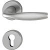 Hoppe New York handle set with rosettes PZ profile cylinder,