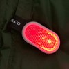 Clip-on clothing lights, magnetic clip red and white flashing lights