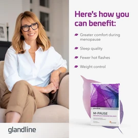 Sensilab Plant-Based Solution for Women - with Hop Extract, Black Pepper, and Chicory - Sensilab glandline M-Pause - 60 Capsules