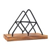 Zilphoba Napkin Holder, Wooden Napkin Holders for Kitchen, Dinner Table,