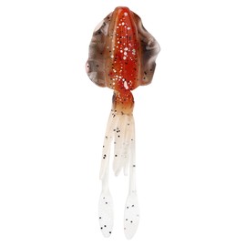 PVC Artificial Simulation Soft Squid Jig Shape Luminous Lure Fish Bait Fishing TackleE