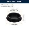 sourcing map 2 Pcs Black Plug Holes, Waterproof Rubber Button