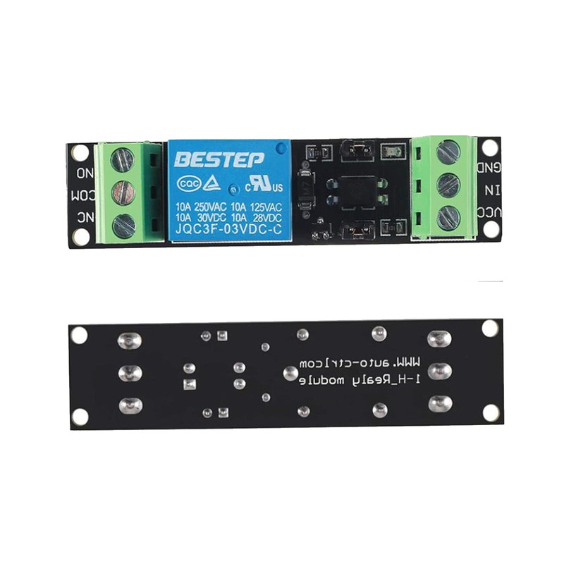 AEDIKO 6pcs 1 Channel Relay Module DC 3V/3.3V High Level