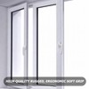 HOMURY Set of 4 Aluminium Window Handles: Lockable Window Handle,