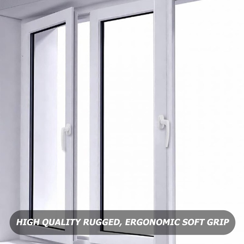 HOMURY Set of 4 Aluminium Window Handles: Lockable Window Handle,
