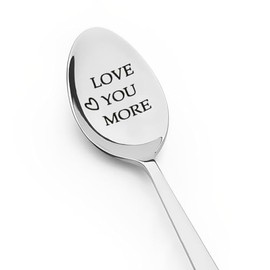 Daughter Son Birthday Christmas Gifts from Mom Dad Wife Husband Anniversary Valentines Day Gifts for Boyfriend Girlfriend Fiance I Love You Spoon Gift for Coffee Tea Lover