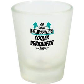 ShirtInStyle Schnapsglas Glas So Sieht EIN richtig Cooler, Dankeschön Kita Kindergarten Schule Hort