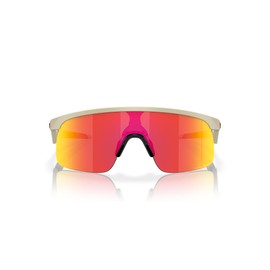 Oakley Youth OJ9010 Resistor Rectangular Sunglasses, Matte Sand/Prizm Ruby, 23 mm