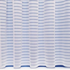 John Aird Paris Horizontal Design Net Curtain - Sold By The Metre - (Drop: 48" (122cm))