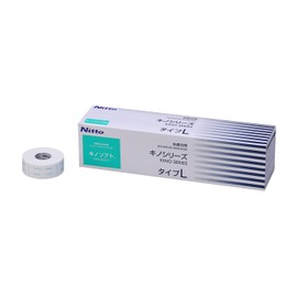 Nitoms B5202L Kino Soft Type L Multi-Roll Pack, High Ventilation, Elastic Cloth, Adhesive Bandage, Catheter, Tube, Drain, Gauze, Ship, Fixing, 1.0 x 16.4 ft (2.5 x 5 m), 12 Rolls