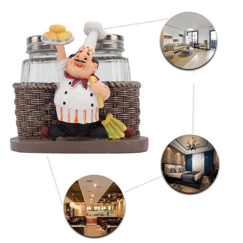 Chef Stature Holder Decorative Synthetic Resin Ingenious Vivid Chef Figurine