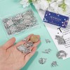 SUNNYCLUE 1 BOX 48Pcs 6 Stlyes Wolves Charms Wolf Charm