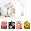 ComSaf Vase Unbreakable, Stylish, Diagonal Mouth, Flower Base, Polycarbonate, Transparent,