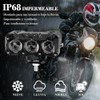Exploradoras LED Auxiliares para Moto, 2 Piezas, 18000LM, 3 Modos