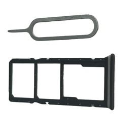 zhxchzhi Dual SIM Card Tray SD Card Tray Slot Holder+Pin Compatible with Xiaomi Redmi 14C Parts Black