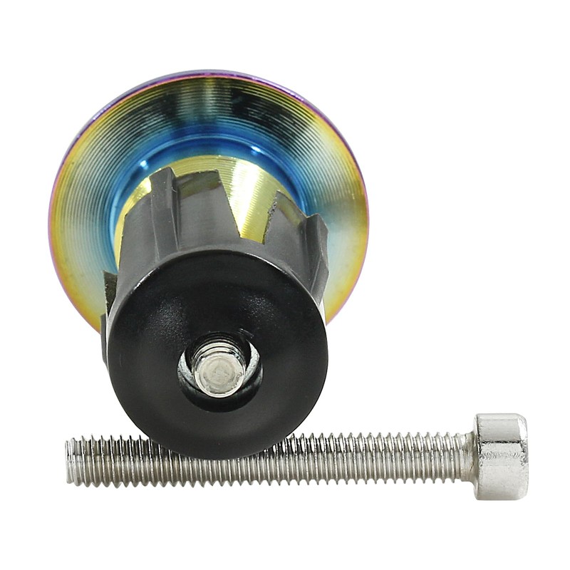 Hitefu Bike Handlebar Plugs, Rainbow Bicykle Bar End Caps for