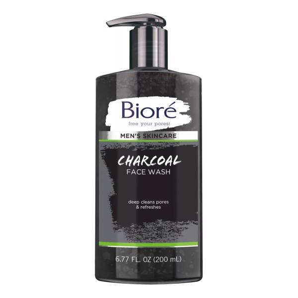 Bioré Mens Deep Pore Charcoal Cleanser, 6.77 Onzas