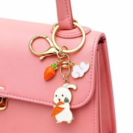 Choice of all - Llavero de Pascua con diseño de conejo, bonito llavero para regalo de Pascua, para mujer